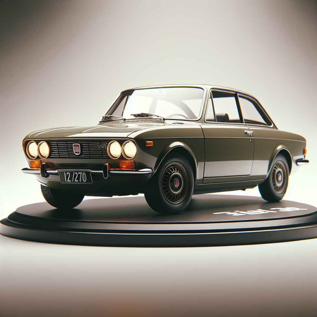 Fiat 130 Coupe parkiran, elegantan dizajn, klasičan talijanski stil, retrospektivna ikona, sedamdesete godine.