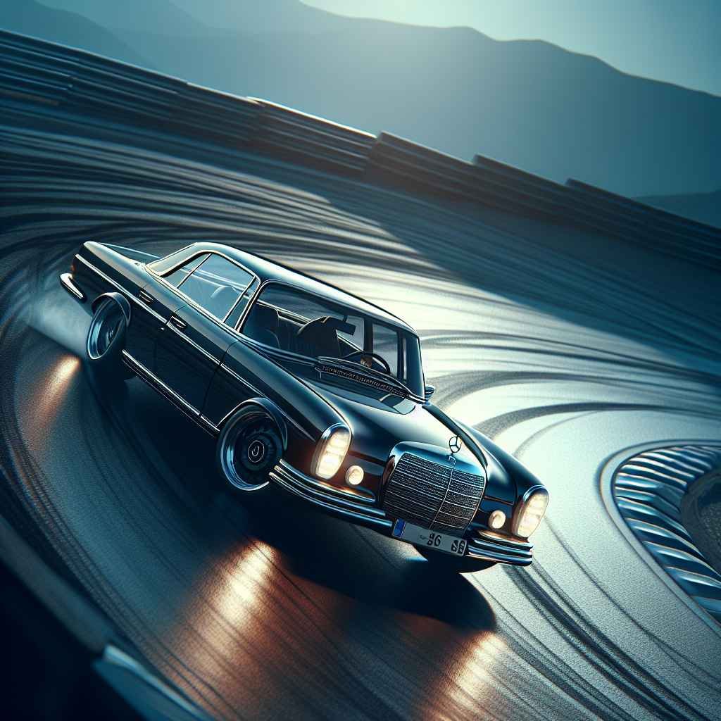 Mercedes-Benz 300SE (W112) klizi glatko elegantnim zavojem, dokaz klasičnog luksuza i performansi.